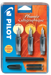 Pilot Stylo plume de calligraphie Plumix, kit de 3