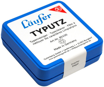 Läufer Pâte nettoyante de caractères Typutz, dans une boîte