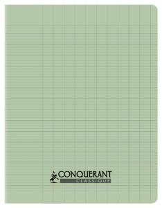 CONQUERANT CLASSIQUE Cahier 170 x 220 mm, seyès, vert