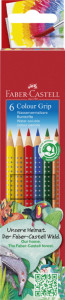 FABER-CASTELL Crayons de couleur Colour GRIP, étui de 6