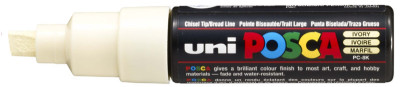 uni-ball Marqueur à pigment POSCA PC-8K, argent