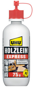 UHU Colle à bois Express D2, sans solvant, 250 g bouteille