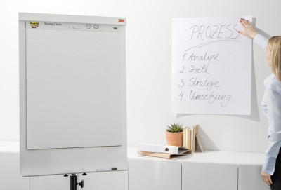 Post-it Meeting Charts Block, 635 x 762 mm, Blanc, 1+GRATUIT