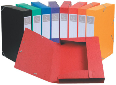 EXACOMPTA Boîte de classement Cartobox, A4, 40 mm, assorties