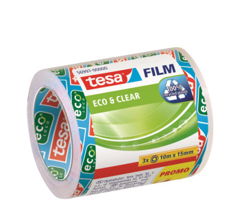 tesa Ruban adhésif Eco & Clear pack économique, transparent