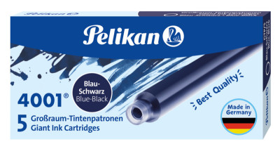 Pelikan Cartouches d'encre grand volume 4001 GTP/5,bleu-noir