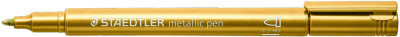STAEDTLER Marqueur Permanent métallique, Rundspitze, or