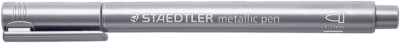 STAEDTLER Marqueur Permanent métallique, Rundspitze, Silber