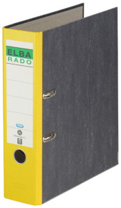 ELBA classeur rado papier marbré, largeur de dos: 80 mm,noir