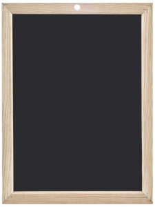 JPC Ardoise en bois, uni, (l)300 x (H)450 mm, couleur: noir
