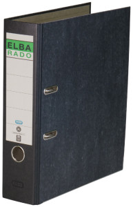 ELBA classeur rado papier marbré, largeur de dos: 80 mm,vert
