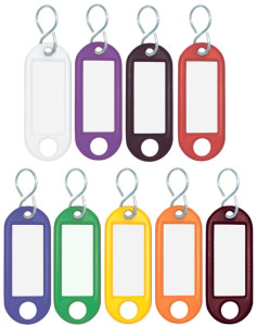 WEDO porte-clé crochet en S, couleurs assorties, plastique