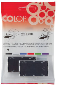 COLOP Cassette de rechange E/30, bleu, double paquet