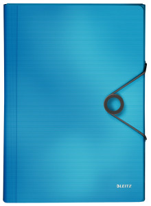 LEITZ solution solide, A4, PP, 6 compartiments, bleu clair