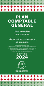 EXACOMPTA Plan comptable général pédagogique, 175 x 90 mm