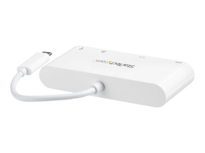 Startech : USB-C MULTIPORT ADAPTER - avec POWER DELIVERY DVI GBE - USB 3