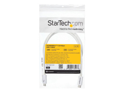 Startech : 1M THUNDERBOLT 3 USB C cable 20GBPS - WHITE