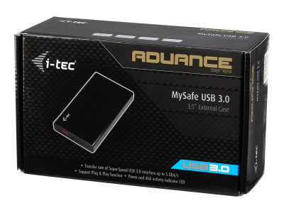 I-Tec : I-TEC USB 3.0 CASE HDD SSD ALU EXT 3.5IN SATA I II III BLACK