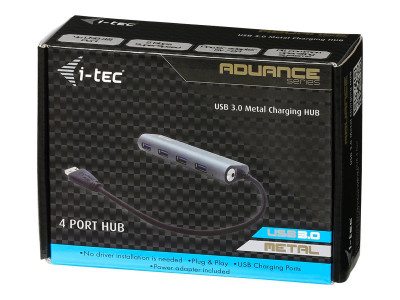 I-Tec : I-TEC METAL CHARGING HUB 4 PORT USB 3.0 EXT PS 4XUSB CHARGING