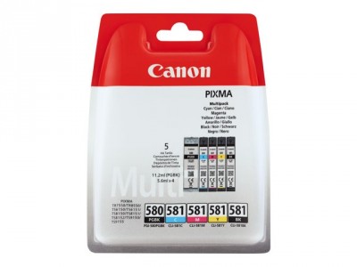 Canon CLI-581 BK/C/M/Y Pack de 4 cartouches noir, jaune, cyan, magenta 5.6 ml