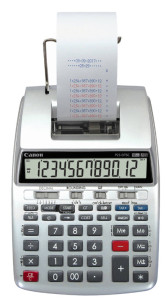 Impression Canon calculatrice P-23 DTSC II, écran à cristaux liquides