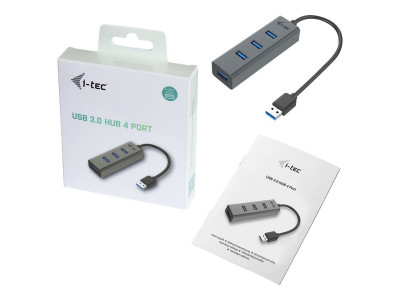 I-Tec : I-TEC USB 3.0 METAL 4-PORT HUB I-TEC USB 3.0 METAL 4-PORT HUB