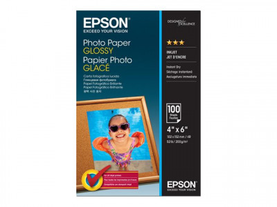 Epson : PHOTO papier GLOSSY 10X15CM 100  feuilles