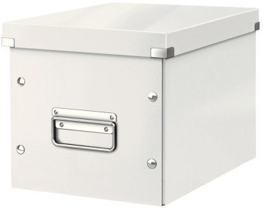 LEITZ Boîte de rangement Click & Store WOW Cube L, blanc