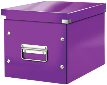 LEITZ Boîte de rangement Click & Store WOW Cube L, violet