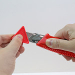 NT Cutter L 550 P, boîtier en plastique, lame 18 mm, rouge NT Cutter L 550 P, boîtier en plastique, lame 18 mm, rouge