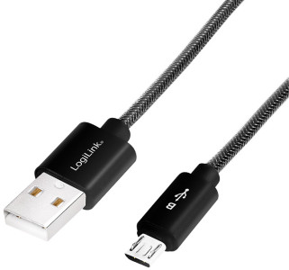 LogiLink données et câble de charge, USB - connecteur micro USB, 1,0 m