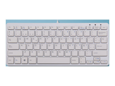 R-Go Tools : R-GO COMPACT KEYBOARD ES LAYOUT AZERTY WHT WIRED sp