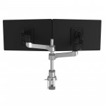 R-Go Tools R-Go Caparo 4 D2, Bras double écran circulaire fixation bureau, ressort à gaz R-Go Tools R-Go Caparo 4 D2, Bras double écran circulaire fixation bureau, ressort à gaz