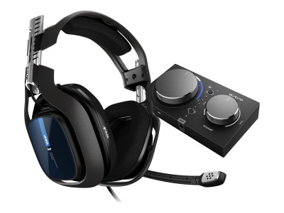 Logitech : A40 TR HEADSET + MIXAMP PRO TR PS4 + PC - PS4