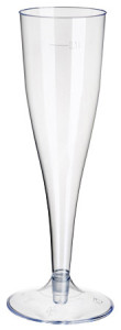 verre de champagne plastique PAPSTAR, 0,1 l, claire