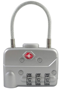 pavo Cadenas TSA à combinaison pour bagages, en zinc / acier