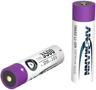 ANSMANN Batterie Li-Ion 18650, 3.6 V, 2600 mAh