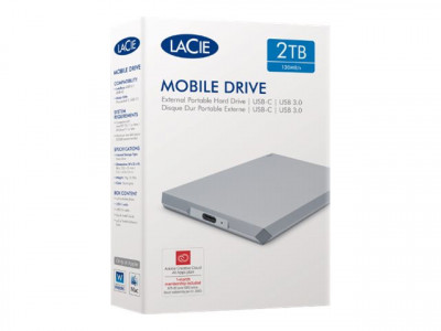Seagate : LACIE MOBILE drive 2TB USB3.1 TYPE C 4IN C SPACE GREY