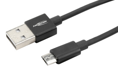 ANSMANN données et câble de charge USB A - Micro USB B, 1200 mm