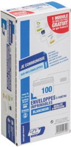 GPV Enveloppes Premier Numérique, 110 x 220 mm, sans fenêtre