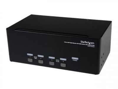 Startech : 4 PORT TRIPLE MONITOR DVI USB KVM SWITCH avec AUDIO
