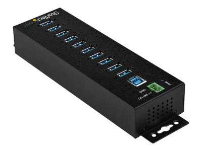Startech : 10-P INDUSTRIAL USB 3.0 HUB W/ EXT POWER ADPTR ESD 350W SURGE P