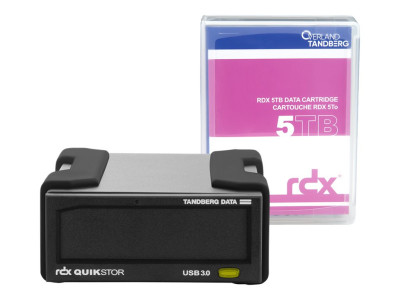 Tandberg : TANDBERG RDX EXTERNAL drive kit 5TB BLACK USB3