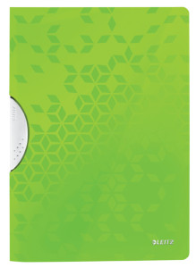 LEITZ Chemise à clip WOW ColorClip, A4, PP, vert métallisé