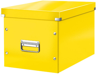 LEITZ Boîte de rangement Click & Store WOW Cube L, jaune