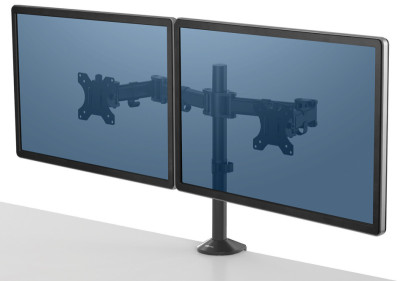 Fellowes TFT-/LCD-Doppel Monitorarm Reflex, schwarz