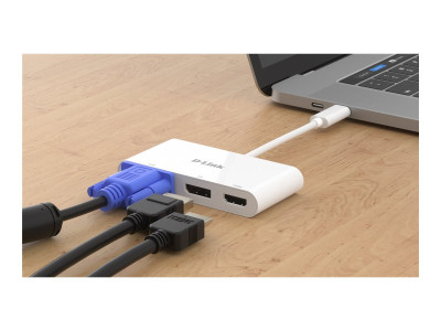D-Link : 3-IN-1 USB-C TO HDMI/VGA DISPLAYPORT ADAPTER