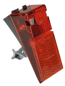 FISCHER Dynamo LED-Rückleuchte, mit integriertem Reflektor