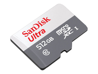 SANDISK : 512GB SANDISK ULTRA MICROSDXC SD ADAPTER 100MB/S CLASS 10 UHS-