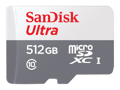 SANDISK : 512GB SANDISK ULTRA MICROSDXC SD ADAPTER 100MB/S CLASS 10 UHS-